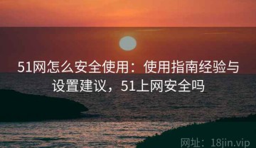 51网怎么安全使用：使用指南经验与设置建议，51上网安全吗