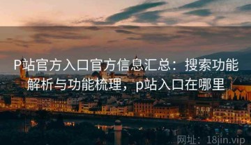P站官方入口官方信息汇总：搜索功能解析与功能梳理，p站入口在哪里