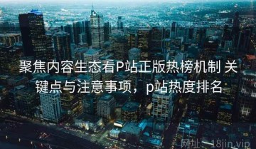 聚焦内容生态看P站正版热榜机制 关键点与注意事项，p站热度排名