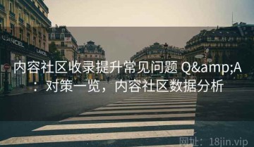 内容社区收录提升常见问题 Q&A：对策一览，内容社区数据分析