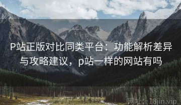 P站正版对比同类平台：功能解析差异与攻略建议，p站一样的网站有吗