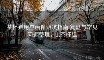 茶杯狐用户画像避坑指南 复盘与常见问题整理，1.茶杯狐