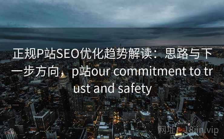 正规P站SEO优化趋势解读：思路与下一步方向，p站our commitment to trust and safety