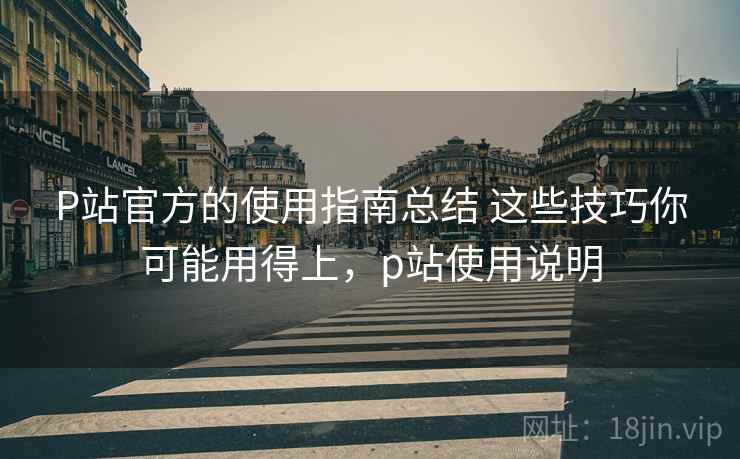 P站官方的使用指南总结 这些技巧你可能用得上，p站使用说明