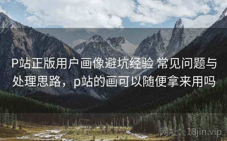 P站正版用户画像避坑经验 常见问题与处理思路,p站的画可以随便拿来用吗 P站正版用户画像避坑经验 常见问题与处理思路,p站的画可以随便拿来用吗