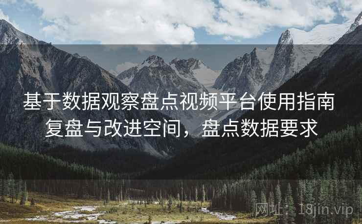 基于数据观察盘点视频平台使用指南 复盘与改进空间，盘点数据要求